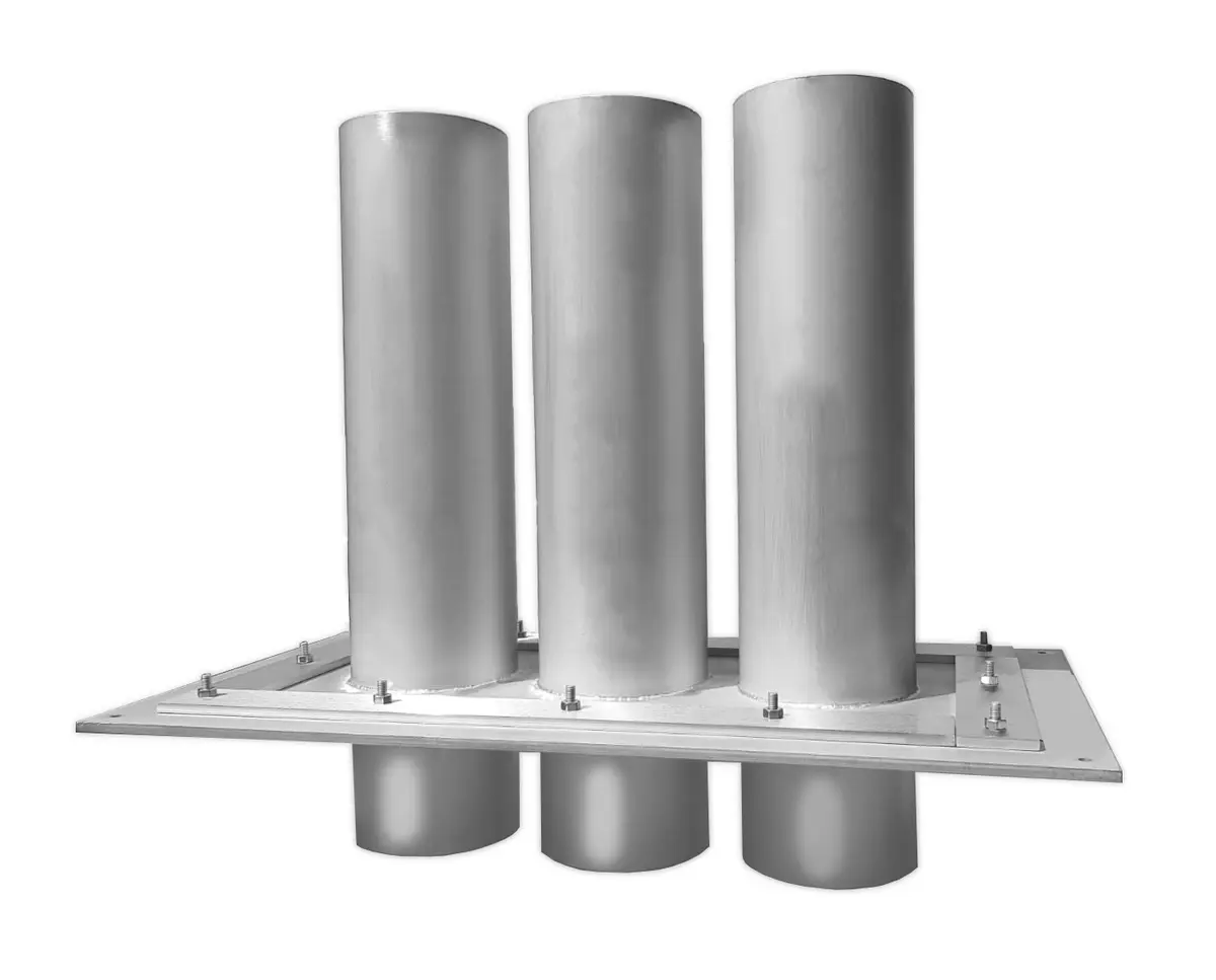 Takgenomföring 3x DN160